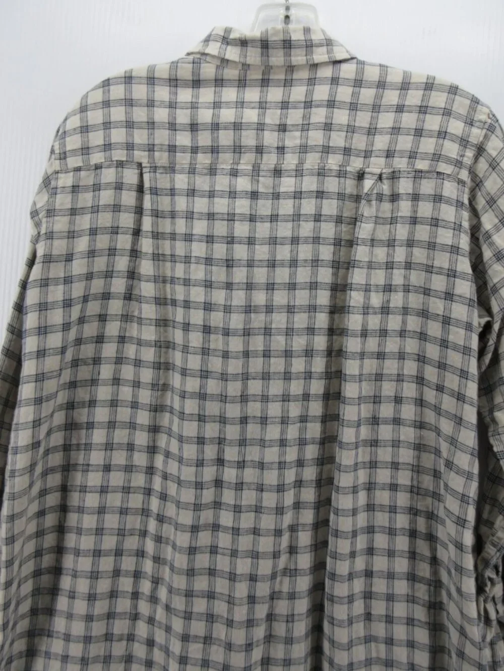Uniqlo Ines De La Fressange Dress Medium Linen Shirt Button Up Check - Picture 8 of 11